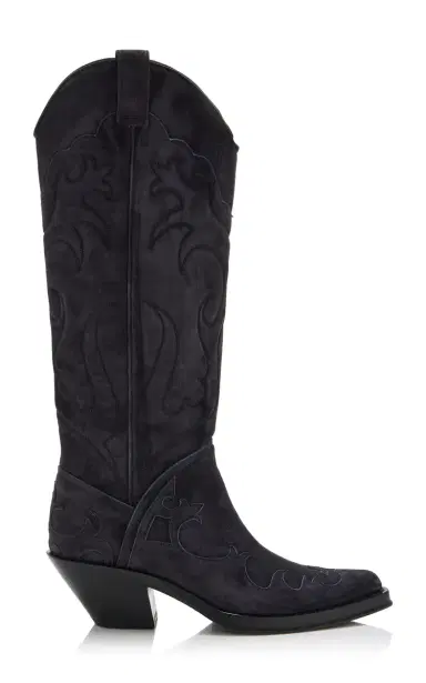 Gabriela Hearst Capitana Suede Western Boots | Thumbnail 1 Gabriela Hearst Capitana Suede Western Boots | Thumbnail 1