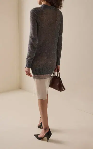 Coperni Layered Wool-Blend Midi Dress | Thumbnail 4 Coperni Layered Wool-Blend Midi Dress | Thumbnail 4