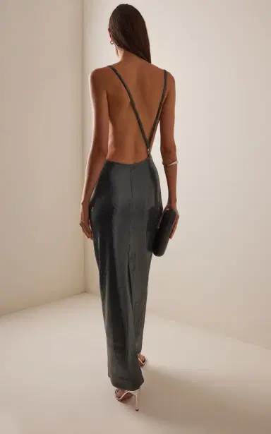 Coperni Ruched Sequin-Embellished Gown | Thumbnail 4 Coperni Ruched Sequin-Embellished Gown | Thumbnail 4