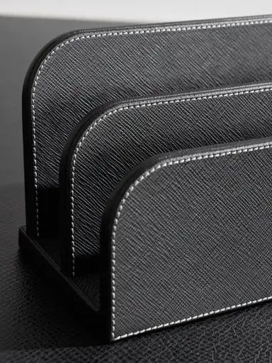 Montblanc Cross-Grain Leather Letter Rack - Men | Thumbnail 4 Montblanc Cross-Grain Leather Letter Rack - Men | Thumbnail 4