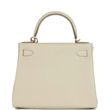 HERMÈS Hermes Kelly Retourne 28 Craie Togo Gold Hardware | Thumbnail 5 HERMÈS Hermes Kelly Retourne 28 Craie Togo Gold Hardware | Thumbnail 5