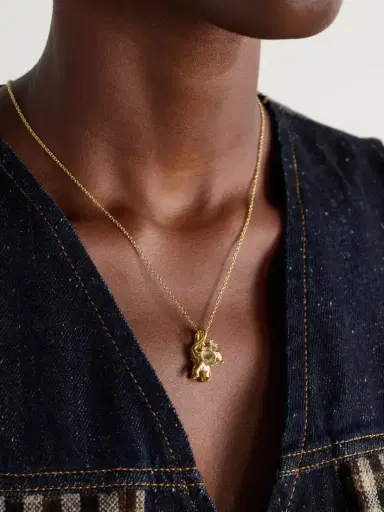 OLE LYNGGAARD COPENHAGEN Double Elephant 18-karat Gold Diamond Necklace | Thumbnail 2 OLE LYNGGAARD COPENHAGEN Double Elephant 18-karat Gold Diamond Necklace | Thumbnail 2