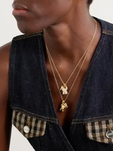 OLE LYNGGAARD COPENHAGEN Double Elephant 18-karat Gold Diamond Necklace | Thumbnail 5 OLE LYNGGAARD COPENHAGEN Double Elephant 18-karat Gold Diamond Necklace | Thumbnail 5