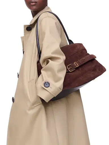 Marc Jacobs Women's Dakota Suede Satchel - Copper | Thumbnail 2 Marc Jacobs Women's Dakota Suede Satchel - Copper | Thumbnail 2