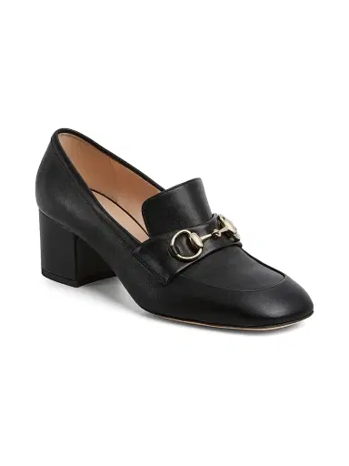 Gucci Women's Lady 55MM Leather Block-Heel Pumps - Black | Thumbnail 7 Gucci Women's Lady 55MM Leather Block-Heel Pumps - Black | Thumbnail 7