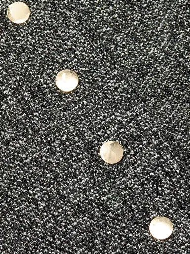 Toccin Women's Gracie Button-Cuff Tweed Pants - Charcoal Multi | Thumbnail 7 Toccin Women's Gracie Button-Cuff Tweed Pants - Charcoal Multi | Thumbnail 7