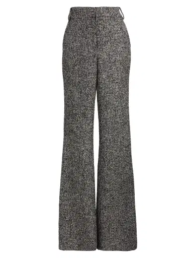 Toccin Women's Gracie Button-Cuff Tweed Pants - Charcoal Multi | Thumbnail 1 Toccin Women's Gracie Button-Cuff Tweed Pants - Charcoal Multi | Thumbnail 1