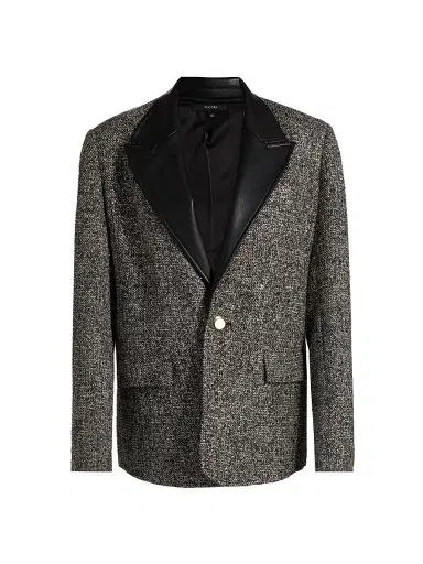 Toccin Women's Willa Boyfriend Blazer - Charcoal Multi | Thumbnail 1 Toccin Women's Willa Boyfriend Blazer - Charcoal Multi | Thumbnail 1