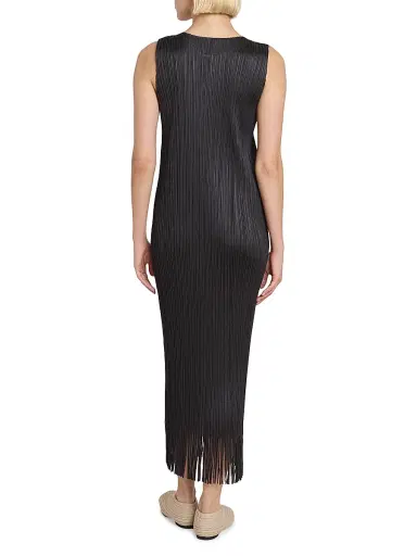 Pleats Please Issey Miyake Women's Wave Pleated Midi-Dress - Black | Thumbnail 5 Pleats Please Issey Miyake Women's Wave Pleated Midi-Dress - Black | Thumbnail 5
