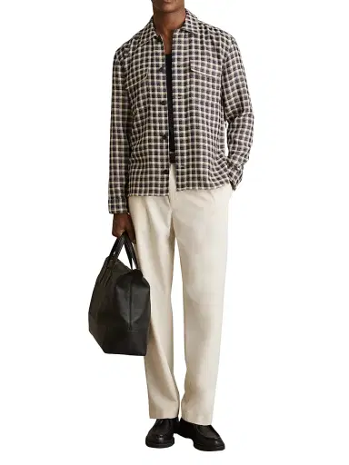Reiss Men's Ribona Plaid Overshirt | Thumbnail 2 Reiss Men's Ribona Plaid Overshirt | Thumbnail 2