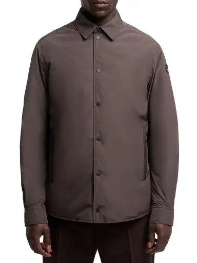 Moncler Men's Gascogne Padded Shacket - Brown | Thumbnail 2 Moncler Men's Gascogne Padded Shacket - Brown | Thumbnail 2