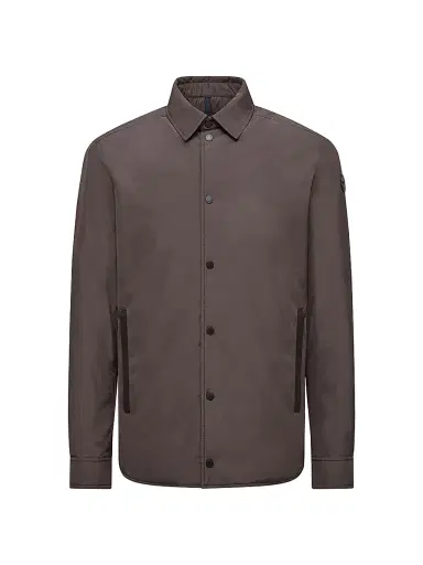 Moncler Men's Gascogne Padded Shacket - Brown | Thumbnail 1 Moncler Men's Gascogne Padded Shacket - Brown | Thumbnail 1