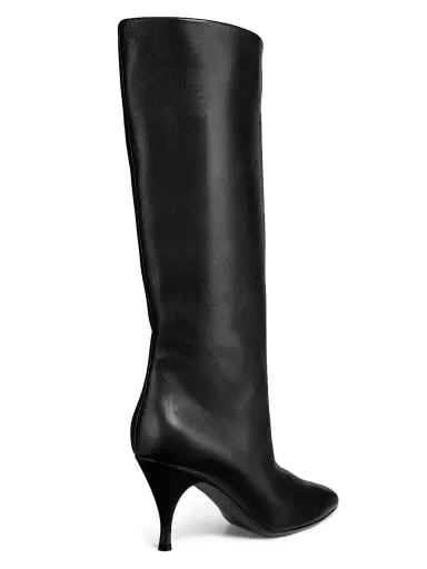 Herbert Levine Women's 80MM Leather Knee-High Booties | Thumbnail 3 Herbert Levine Women's 80MM Leather Knee-High Booties | Thumbnail 3