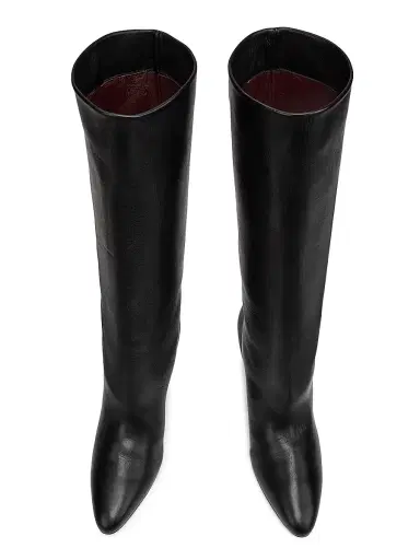 Herbert Levine Women's 80MM Leather Knee-High Booties | Thumbnail 4 Herbert Levine Women's 80MM Leather Knee-High Booties | Thumbnail 4