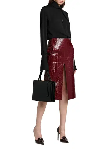 Tom Ford Women's Silk-Georgette Tieneck Blouse | Thumbnail 2 Tom Ford Women's Silk-Georgette Tieneck Blouse | Thumbnail 2