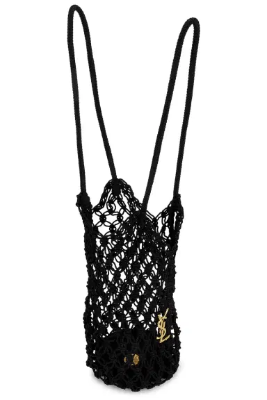 Saint Laurent Large Cassandre Shopping Crochet Bag | Thumbnail 5 Saint Laurent Large Cassandre Shopping Crochet Bag | Thumbnail 5