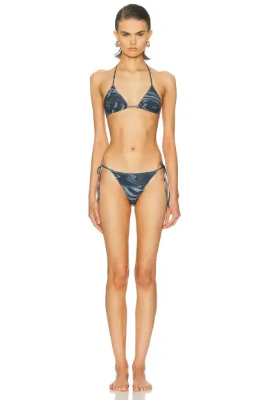 Jean Paul Gaultier Blurry Roses Printed Bikini Set | Thumbnail 1 Jean Paul Gaultier Blurry Roses Printed Bikini Set | Thumbnail 1