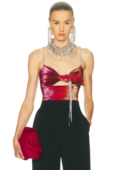 AREA Crystal Cutout Top | Thumbnail 3 AREA Crystal Cutout Top | Thumbnail 3