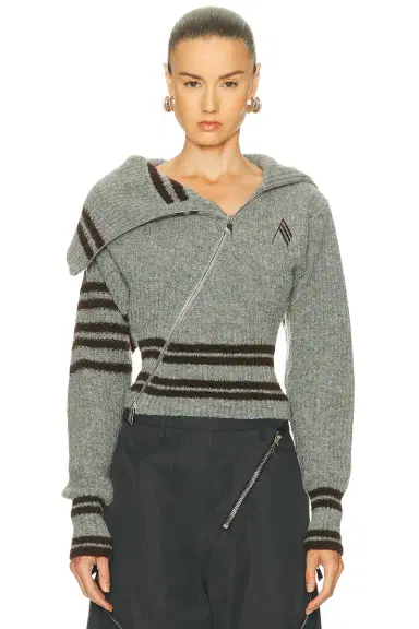 The Attico Geometric Cardigan | Thumbnail 1 The Attico Geometric Cardigan | Thumbnail 1