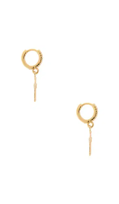 Joy Dravecky Jewelry Maldives Cross Hoop Earrings | Thumbnail 2 Joy Dravecky Jewelry Maldives Cross Hoop Earrings | Thumbnail 2