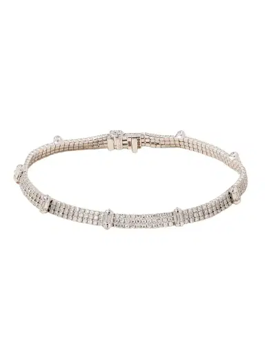 SHAY Triple Thread Ripple 18-karat White Gold Diamond Bracelet | Thumbnail 1 SHAY Triple Thread Ripple 18-karat White Gold Diamond Bracelet | Thumbnail 1