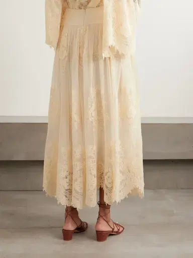 Zimmermann Hypnotic Gathered Flocked Lace Maxi Skirt | Thumbnail 3 Zimmermann Hypnotic Gathered Flocked Lace Maxi Skirt | Thumbnail 3