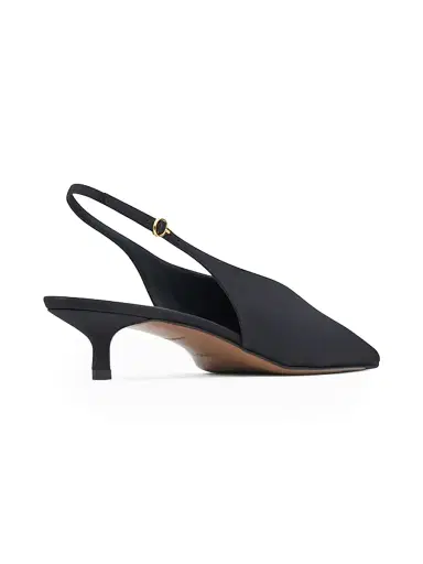 NEOUS Women's Diske 40MM Crêpe de Chine Point-Toe Slingback Pumps - Black - Size 10.5 | Thumbnail 2 NEOUS Women's Diske 40MM Crêpe de Chine Point-Toe Slingback Pumps - Black - Size 10.5 | Thumbnail 2