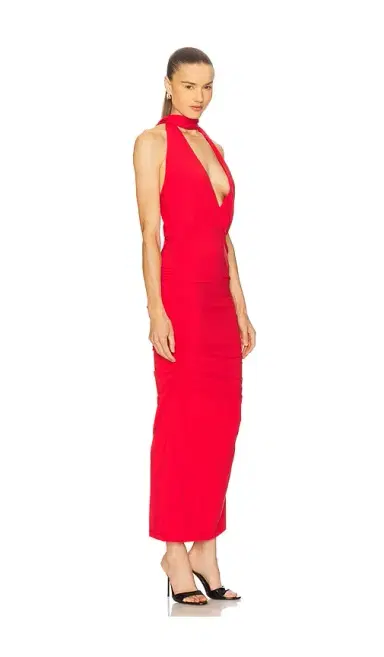 Rowen Rose Plunge Maxi Dress | Thumbnail 2 Rowen Rose Plunge Maxi Dress | Thumbnail 2