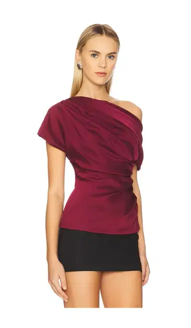 SIMKHAI Phoebe Draped Top | Thumbnail 2 SIMKHAI Phoebe Draped Top | Thumbnail 2