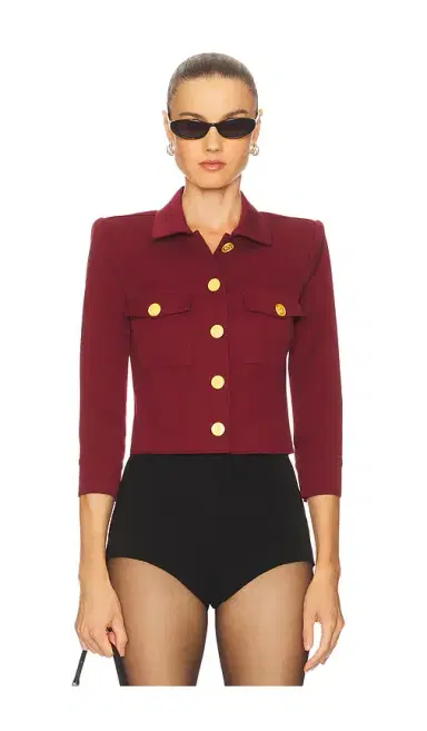 L'AGENCE Kumi Cropped Fitted Jacket | Thumbnail 1 L'AGENCE Kumi Cropped Fitted Jacket | Thumbnail 1