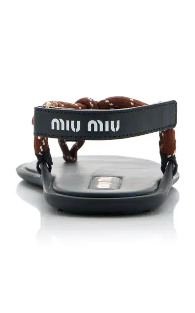 Miu Miu Rope Sandals | Thumbnail 4 Miu Miu Rope Sandals | Thumbnail 4
