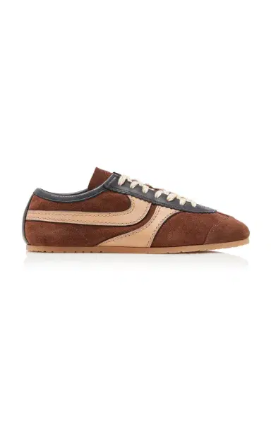 Dries Van Noten Dustin Suede Sneakers - Brown | Thumbnail 1 Dries Van Noten Dustin Suede Sneakers - Brown | Thumbnail 1