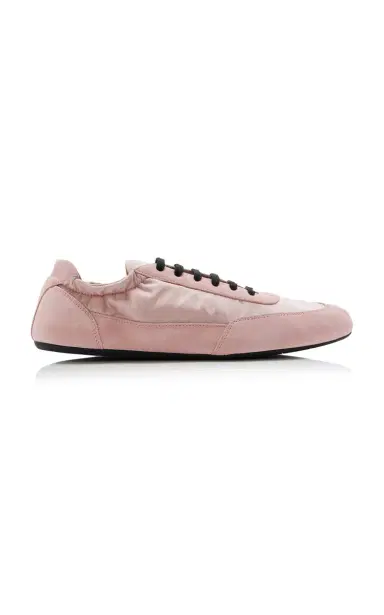 Prada Collapse Suede-Trimmed Re-Nylon Sneakers | Thumbnail 1 Prada Collapse Suede-Trimmed Re-Nylon Sneakers | Thumbnail 1