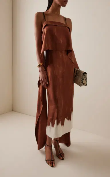 Proenza Schouler Wilma Double Printed Silk Dress | Thumbnail 3 Proenza Schouler Wilma Double Printed Silk Dress | Thumbnail 3