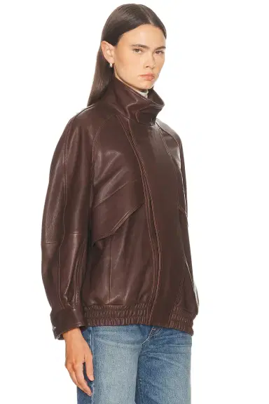 Nour Hammour Ariste Fluid Leather Jacket | Thumbnail 3 Nour Hammour Ariste Fluid Leather Jacket | Thumbnail 3