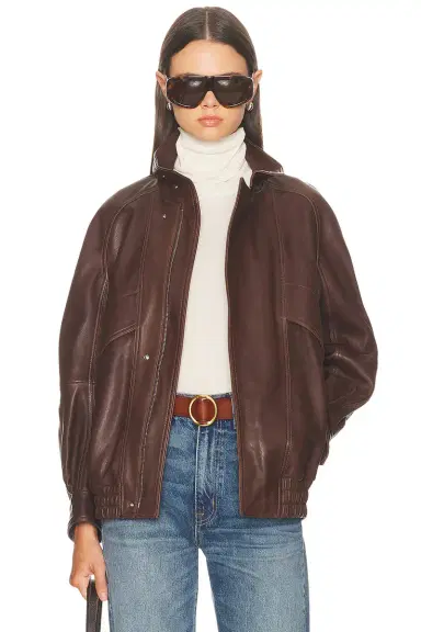 Nour Hammour Ariste Fluid Leather Jacket | Thumbnail 1 Nour Hammour Ariste Fluid Leather Jacket | Thumbnail 1