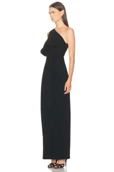 Brandon Maxwell Romee Draped Column Gown | Thumbnail 4 Brandon Maxwell Romee Draped Column Gown | Thumbnail 4