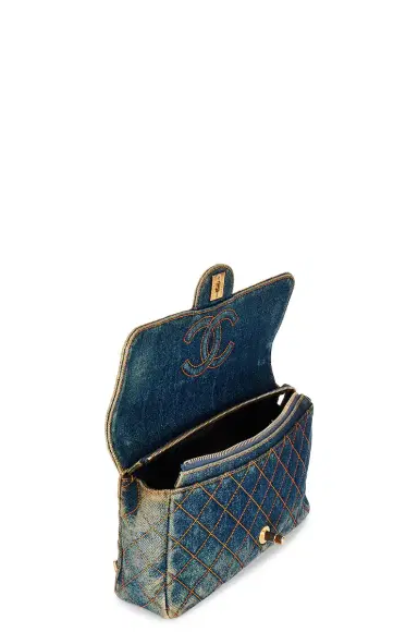 Chanel Chanel Denim Vintage Flap Backpack | Thumbnail 4 Chanel Chanel Denim Vintage Flap Backpack | Thumbnail 4