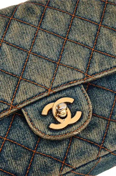 Chanel Chanel Denim Vintage Flap Backpack | Thumbnail 9 Chanel Chanel Denim Vintage Flap Backpack | Thumbnail 9