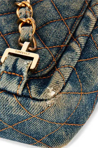 Chanel Chanel Denim Vintage Flap Backpack | Thumbnail 10 Chanel Chanel Denim Vintage Flap Backpack | Thumbnail 10