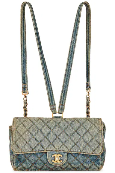 Chanel Chanel Denim Vintage Flap Backpack | Thumbnail 1 Chanel Chanel Denim Vintage Flap Backpack | Thumbnail 1