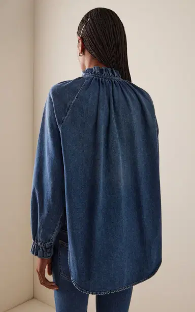 Citizens of Humanity x Bloom Farm Exclusive Loretta Ruffled Denim Shirt | Thumbnail 6 Citizens of Humanity x Bloom Farm Exclusive Loretta Ruffled Denim Shirt | Thumbnail 6