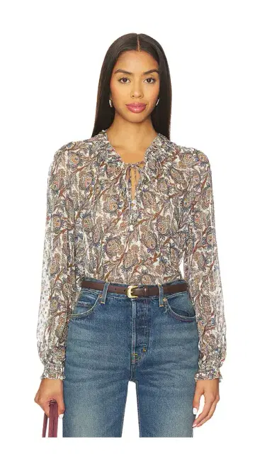 Veronica Beard Hickory Blouse | Thumbnail 2 Veronica Beard Hickory Blouse | Thumbnail 2