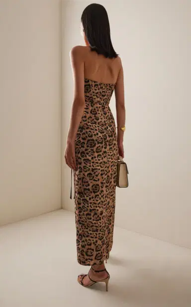 Agua by Agua Bendita Cinéfila Jaguar Jacquard Midi Dress | Thumbnail 4 Agua by Agua Bendita Cinéfila Jaguar Jacquard Midi Dress | Thumbnail 4