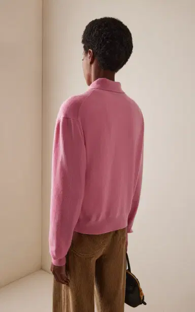 Miu Miu Argyle Cashmere Polo Sweater | Thumbnail 4 Miu Miu Argyle Cashmere Polo Sweater | Thumbnail 4