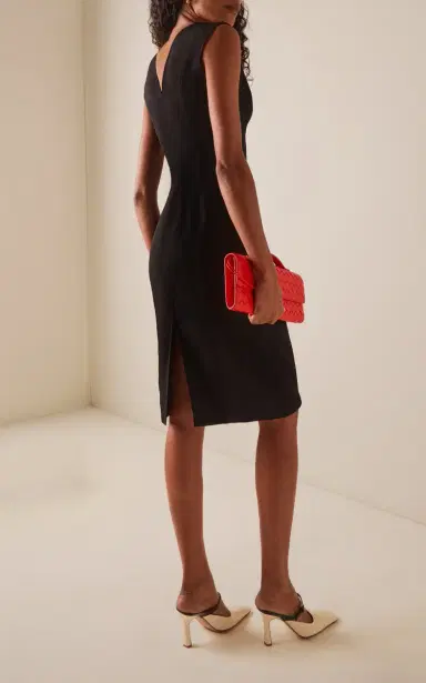 Bottega Veneta Gathered Hardware-Detailed Linen Midi Dress | Thumbnail 4 Bottega Veneta Gathered Hardware-Detailed Linen Midi Dress | Thumbnail 4