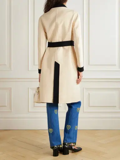 Valentino Garavani Belted Two-tone Brushed Wool And Cashmere-blend Coat | Thumbnail 4 Valentino Garavani Belted Two-tone Brushed Wool And Cashmere-blend Coat | Thumbnail 4