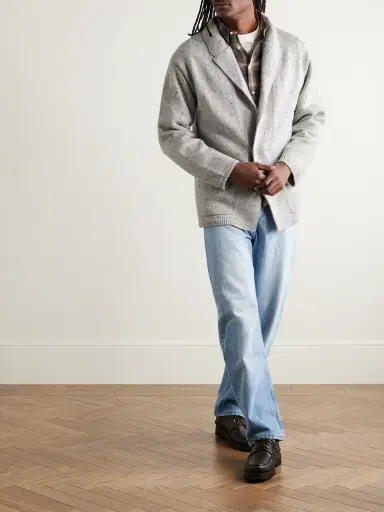 Inis Meáin Unstructured Merino Wool and Cashmere-Blend Cardigan - Men | Thumbnail 2 Inis Meáin Unstructured Merino Wool and Cashmere-Blend Cardigan - Men | Thumbnail 2