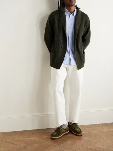 Inis Meáin Unstructured Merino Wool and Cashmere-Blend Cardigan - Men | Thumbnail 2 Inis Meáin Unstructured Merino Wool and Cashmere-Blend Cardigan - Men | Thumbnail 2