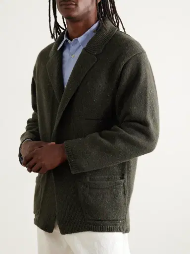 Inis Meáin Unstructured Merino Wool and Cashmere-Blend Cardigan - Men | Thumbnail 3 Inis Meáin Unstructured Merino Wool and Cashmere-Blend Cardigan - Men | Thumbnail 3